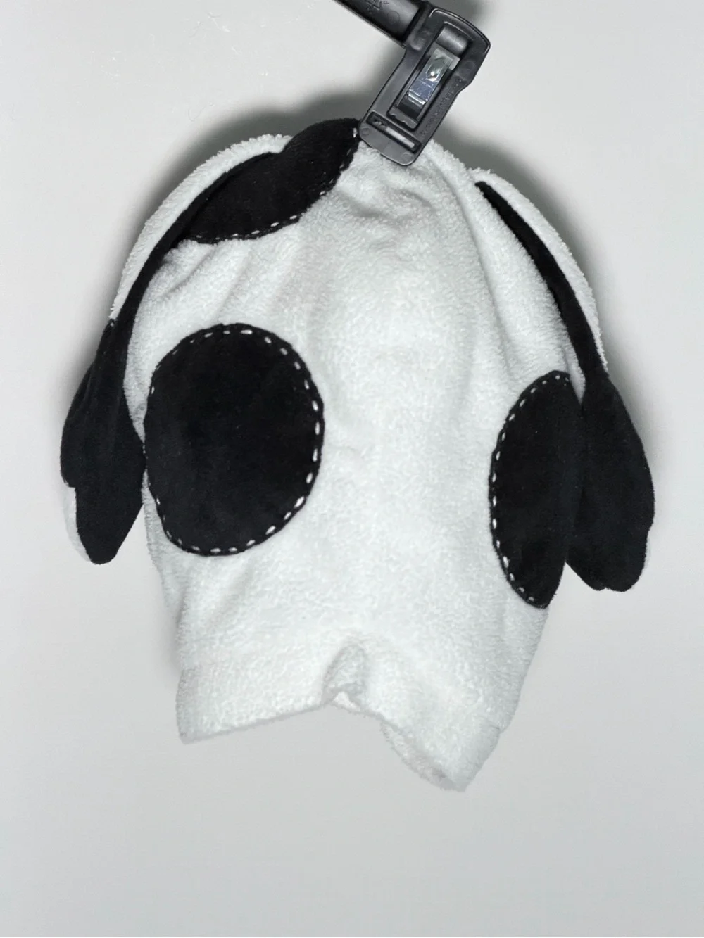Pottery Barn Kids White and Black Dalmatian Costume with Red Collar Accent
